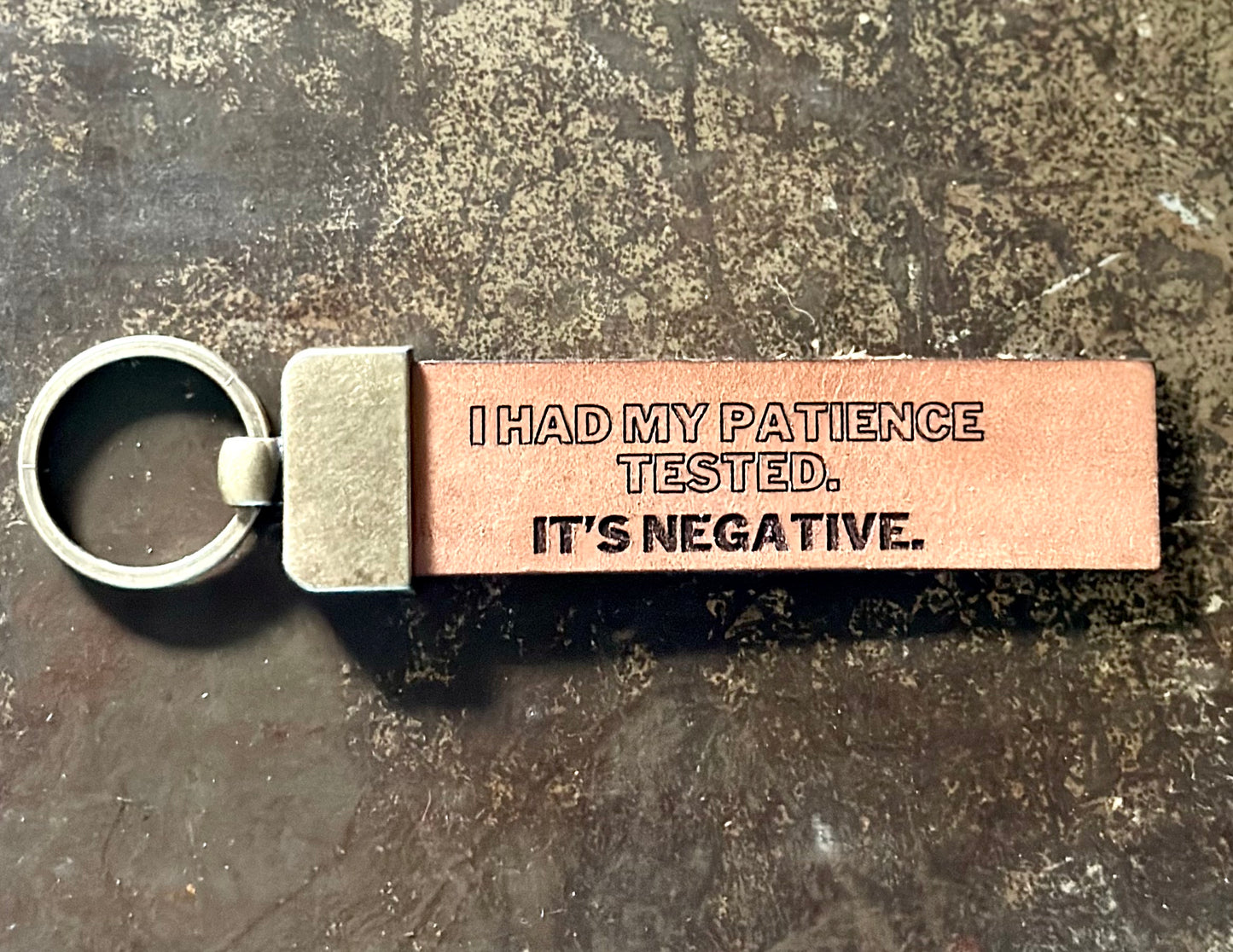 Negative Patience Key Tag